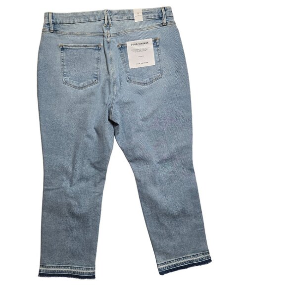 Good American Light‎ Wash Distressed Jeans Size 16 New With Tags! - Picture 2 of 8